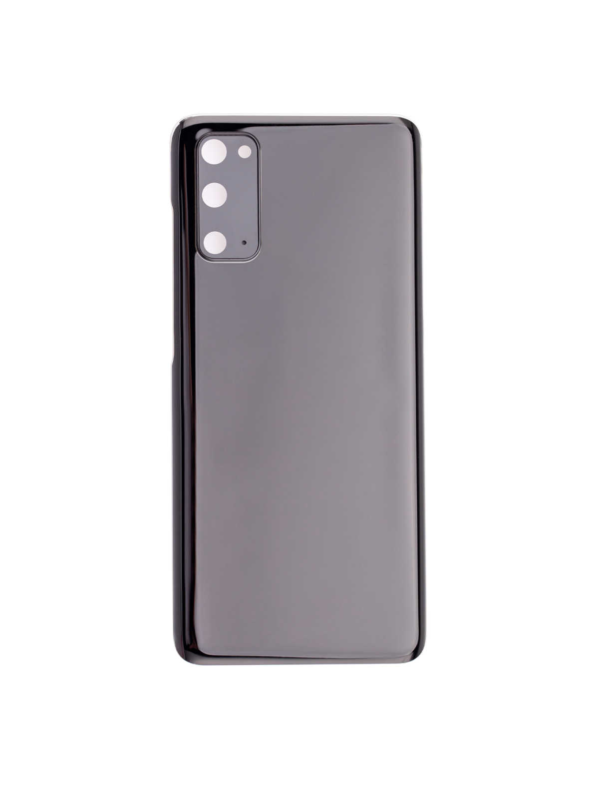 Samsung Galaxy S20 5G İle Uyumlu Arka Kapak Camı Kamera Lensiyle  (Aftermarket Plus) (Cosmic Black) - Görsel 3