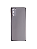 Samsung Galaxy S20 5G İle Uyumlu Arka Kapak Camı Kamera Lensiyle  (Aftermarket Plus) (Cosmic Black) - Görsel 3