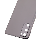 Samsung Galaxy S20 5G İle Uyumlu Arka Kapak Camı Kamera Lensiyle  (Aftermarket Plus) (Cosmic Black) - Görsel 8