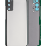 Samsung Galaxy S20 5G İle Uyumlu Arka Kapak Camı Kamera Lensiyle  (Aftermarket Plus) (Kozmik Gri)