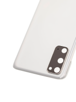 Samsung Galaxy S20 5G İle Uyumlu Arka Kapak Camı Kamera Lensiyle  (Bulut Beyazı) - Görsel 9