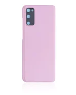 Samsung Galaxy S20 5G İle Uyumlu Arka Kapak Camı Kamera Lensiyle  (Bulut Pembesi) - Görsel 3