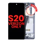 Samsung Galaxy S20 5G İle Uyumlu Çerçeveli ekran Orijinal Ekranı (Sadece Verizon 5G UW Çerçevesi) (Kozmik Gri)