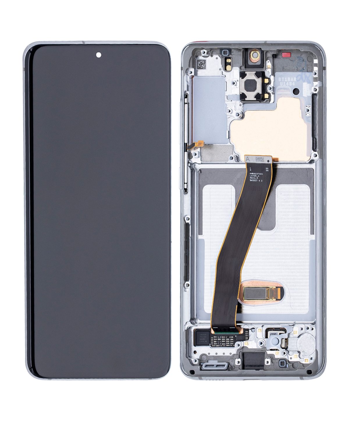 Samsung Galaxy S20 5G İle Uyumlu Çerçeveli ekran Orijinal Ekranı (Sadece Verizon 5G UW Çerçevesi) Orijinal (Bulut Beyazı) - Görsel 3