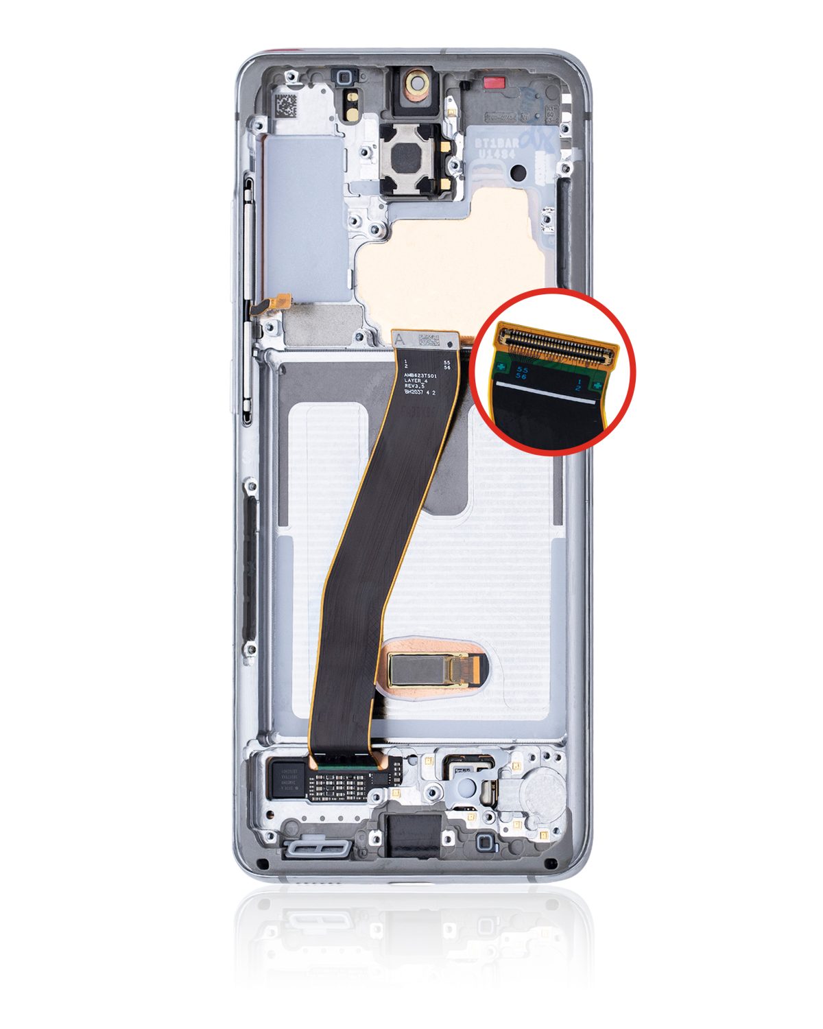 Samsung Galaxy S20 5G İle Uyumlu Çerçeveli ekran Orijinal Ekranı (Sadece Verizon 5G UW Çerçevesi) Orijinal (Bulut Beyazı) - Görsel 4