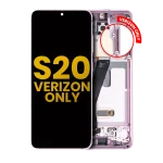 Samsung Galaxy S20 5G İle Uyumlu Çerçeveli ekran Orijinal Ekranı (Sadece Verizon 5G UW Çerçevesi) Orijinal (Bulut Pembesi) - Görsel 2