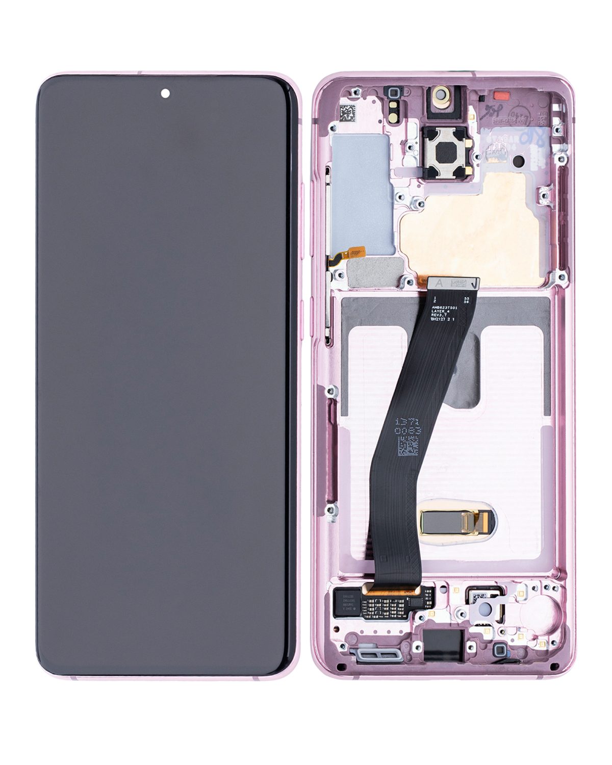 Samsung Galaxy S20 5G İle Uyumlu Çerçeveli ekran Orijinal Ekranı (Sadece Verizon 5G UW Çerçevesi) Orijinal (Bulut Pembesi) - Görsel 3