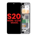 Samsung Galaxy S20 5G İle Uyumlu Çerçeveli ekran Orijinal Ekranı (Verizon Olmayan 5G UW Çerçevesi) (Bulut Beyazı)