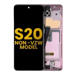 Samsung Galaxy S20 5G İle Uyumlu Çerçeveli ekran Orijinal Ekranı (Verizon Olmayan 5G UW Çerçevesi) Orijinal (Bulut Pembesi) - Görsel 2