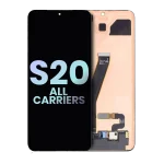 Samsung Galaxy S20 5G İle Uyumlu Çerçevesiz ekran Orijinal Ekranı (Tüm Operatörlerle Uyumlu) (Servis Paketi) (Tüm Renkler)