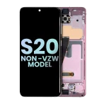 Samsung Galaxy S20 5G İle Uyumlu (Verizon Olmayan 5G UW Çerçeve) (Servis Paketi) (Bulut Pembesi) Çerçeveli ekran Orijinal Ekranı - Görsel 2