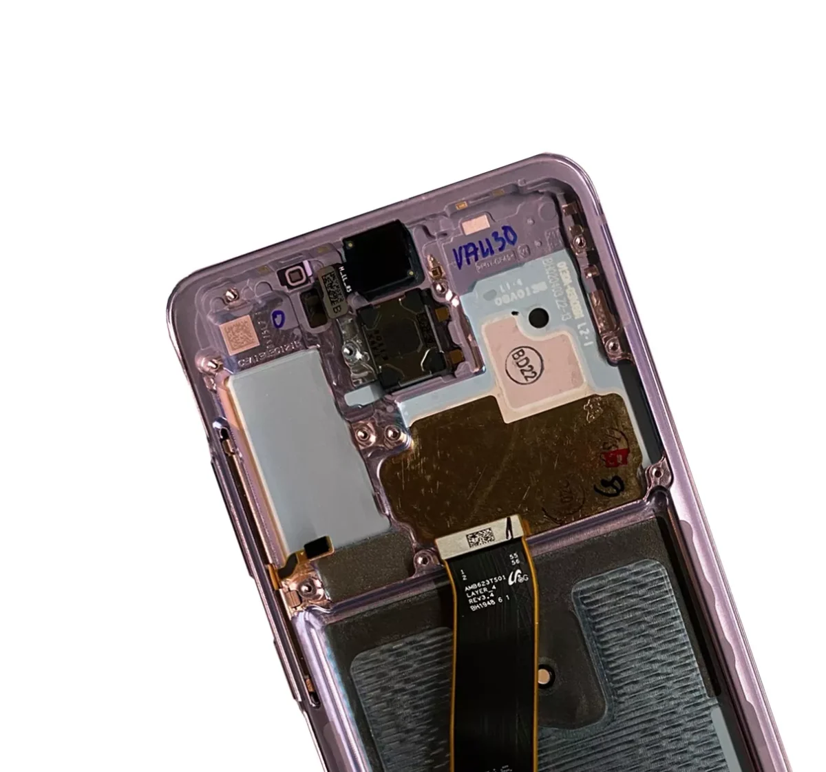 Samsung Galaxy S20 5G İle Uyumlu (Verizon Olmayan 5G UW Çerçeve) (Servis Paketi) (Bulut Pembesi) Çerçeveli ekran Orijinal Ekranı - Görsel 3