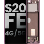 Samsung Galaxy S20 FE İle Uyumlu 4G 5G Çerçeveli ekran Orijinal Ekranı (Kullanılmış OEM Çekme: Sınıf B C) (Bulut Lavanta)