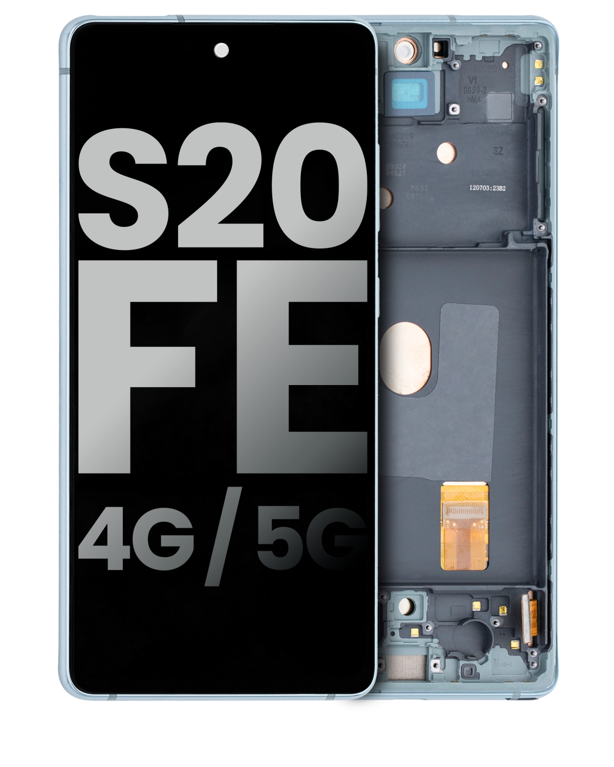 Samsung Galaxy S20 FE İle Uyumlu 4G 5G Çerçeveli ekran Orijinal Ekranı (Kullanılmış OEM Çekme: Sınıf B C) (Cloud Mint)