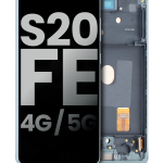 Samsung Galaxy S20 FE İle Uyumlu 4G 5G Çerçeveli ekran Orijinal Ekranı (Kullanılmış OEM Çekme: Sınıf B C) (Cloud Mint)