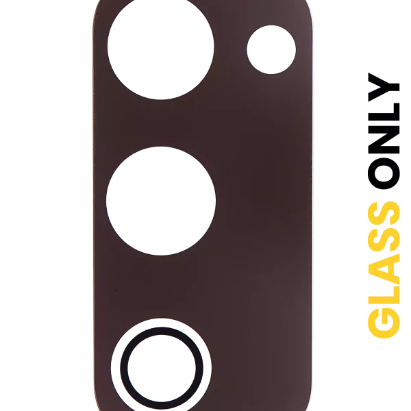 Samsung Galaxy S20 FE İle Uyumlu 4G Arka Kamera Lensi (Sadece Cam) Yapışkanlı 5G (Bulut Turuncusu)