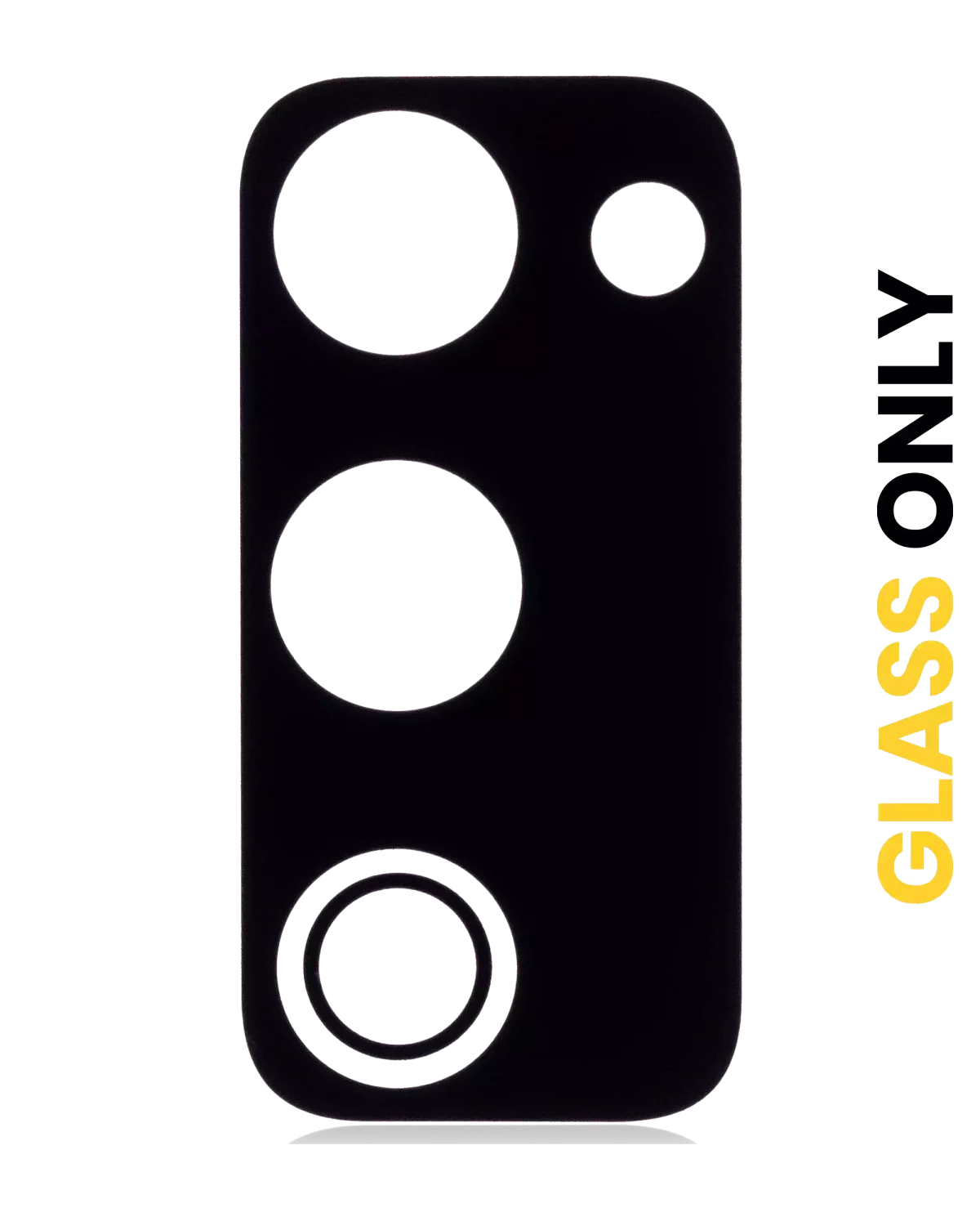 Samsung Galaxy S20 FE İle Uyumlu 4G Arka Kamera Lensi (Sadece Cam) Yapışkanlı 5G (Siyah)