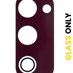 Samsung Galaxy S20 FE İle Uyumlu 4G Arka Kamera Lensi (Sadece Cam) Yapışkanlı  (Bulut Kırmızısı)