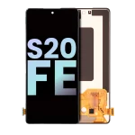 Samsung Galaxy S20 FE İle Uyumlu 4G Çerçevesiz ekran Orijinal Ekranı 5G (Servis Paketi) (Tüm Renkler)