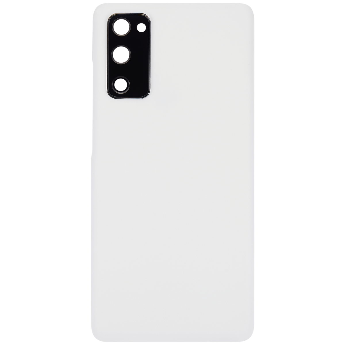 Samsung Galaxy S20 FE İle Uyumlu 5G Arka Kapak Cam Kamera Lensli (Aftermarket Plus) (Bulut Beyazı) - Görsel 3