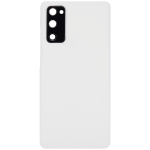 Samsung Galaxy S20 FE İle Uyumlu 5G Arka Kapak Cam Kamera Lensli (Aftermarket Plus) (Bulut Beyazı) - Görsel 3
