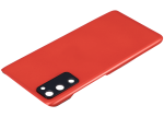Samsung Galaxy S20 FE İle Uyumlu 5G Arka Kapak Cam Kamera Lensli (Aftermarket Plus) (Bulut Kırmızısı) - Görsel 5