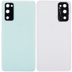 Samsung Galaxy S20 FE İle Uyumlu 5G Arka Kapak Cam Kamera Lensli (Aftermarket Plus) (Cloud Mint) - Görsel 2