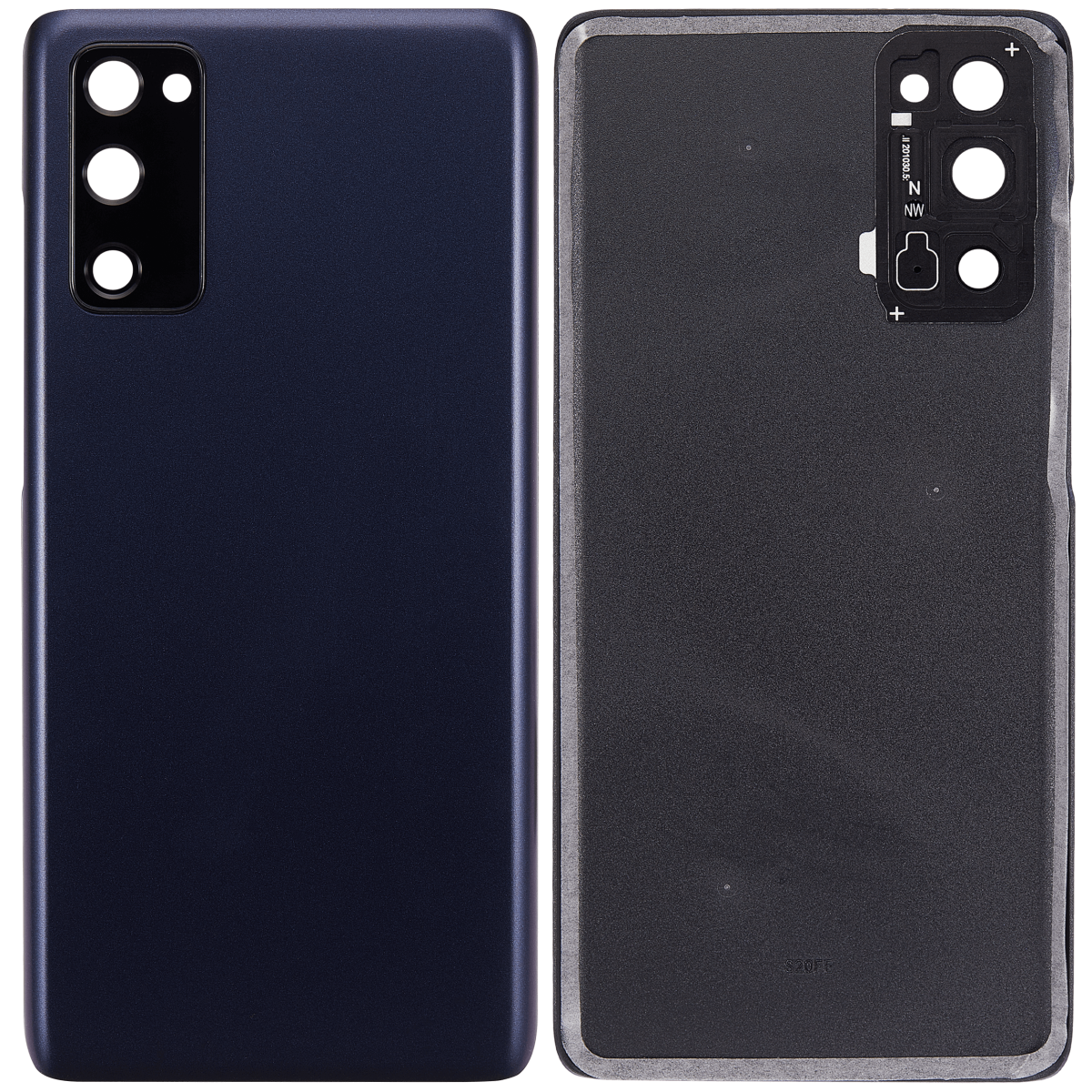 Samsung Galaxy S20 FE İle Uyumlu 5G Arka Kapak Camı Kamera Lensi (Aftermarket Plus) (Cloud Navy) - Görsel 2