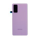 Samsung Galaxy S20 FE İle Uyumlu Arka Kapak Camı Kamera Lensiyle (Servis Paketi) (Bulut Lavanta) - Görsel 2