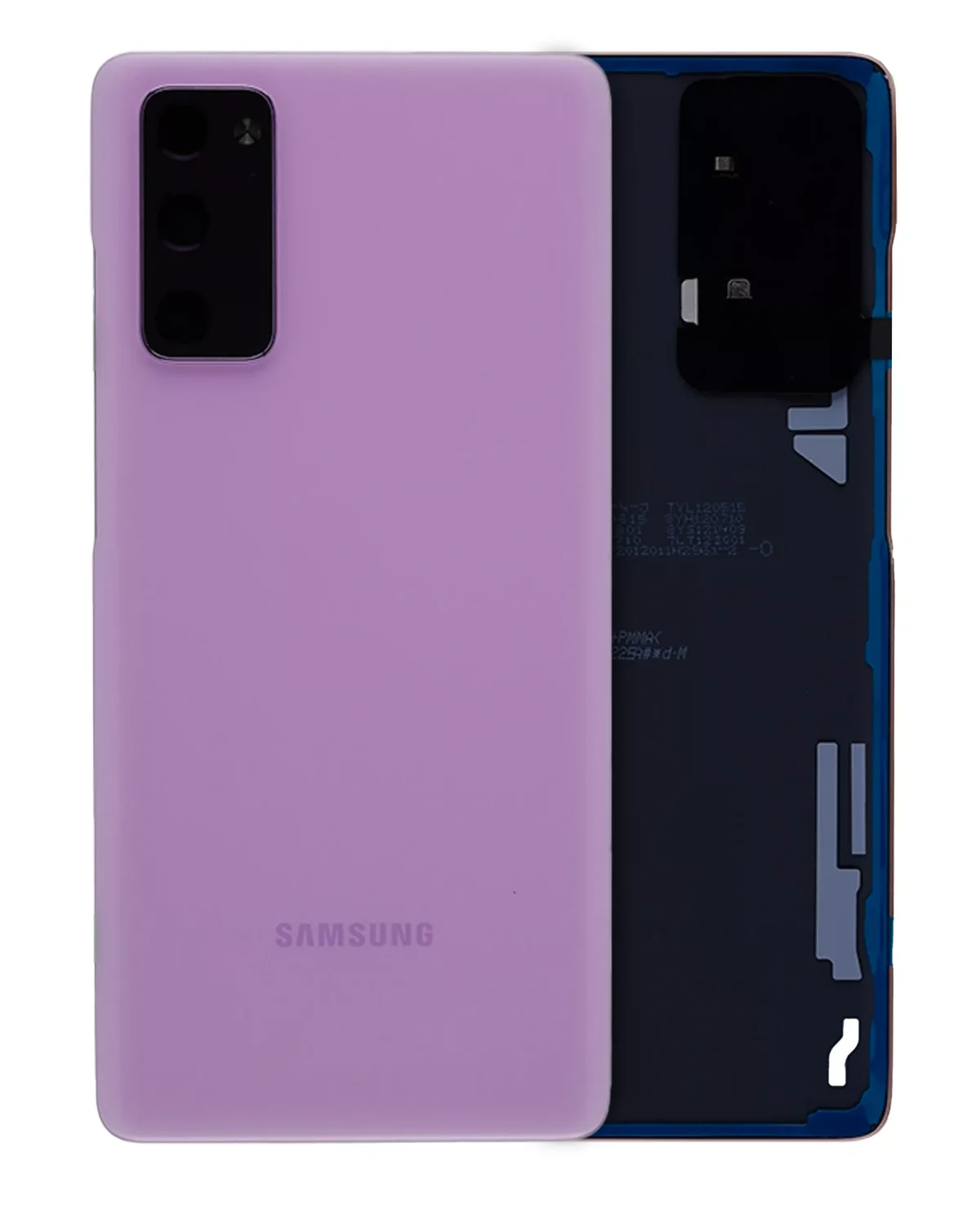 Samsung Galaxy S20 FE İle Uyumlu Arka Kapak Camı Kamera Lensiyle (Servis Paketi) (Bulut Lavanta) - Görsel 5