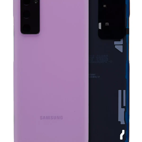 Samsung Galaxy S20 FE İle Uyumlu Arka Kapak Camı Kamera Lensiyle (Servis Paketi) (Bulut Lavanta)