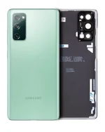 Samsung Galaxy S20 FE İle Uyumlu Arka Kapak Camı Kamera Lensiyle (Servis Paketi) (Cloud Mint) - Görsel 2