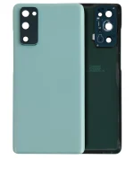 Samsung Galaxy S20 FE İle Uyumlu Arka Kapak Camı Kamera Lensiyle (Servis Paketi) (Cloud Mint) - Görsel 3