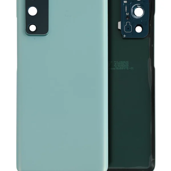 Samsung Galaxy S20 FE İle Uyumlu Arka Kapak Camı Kamera Lensiyle (Servis Paketi) (Cloud Mint)