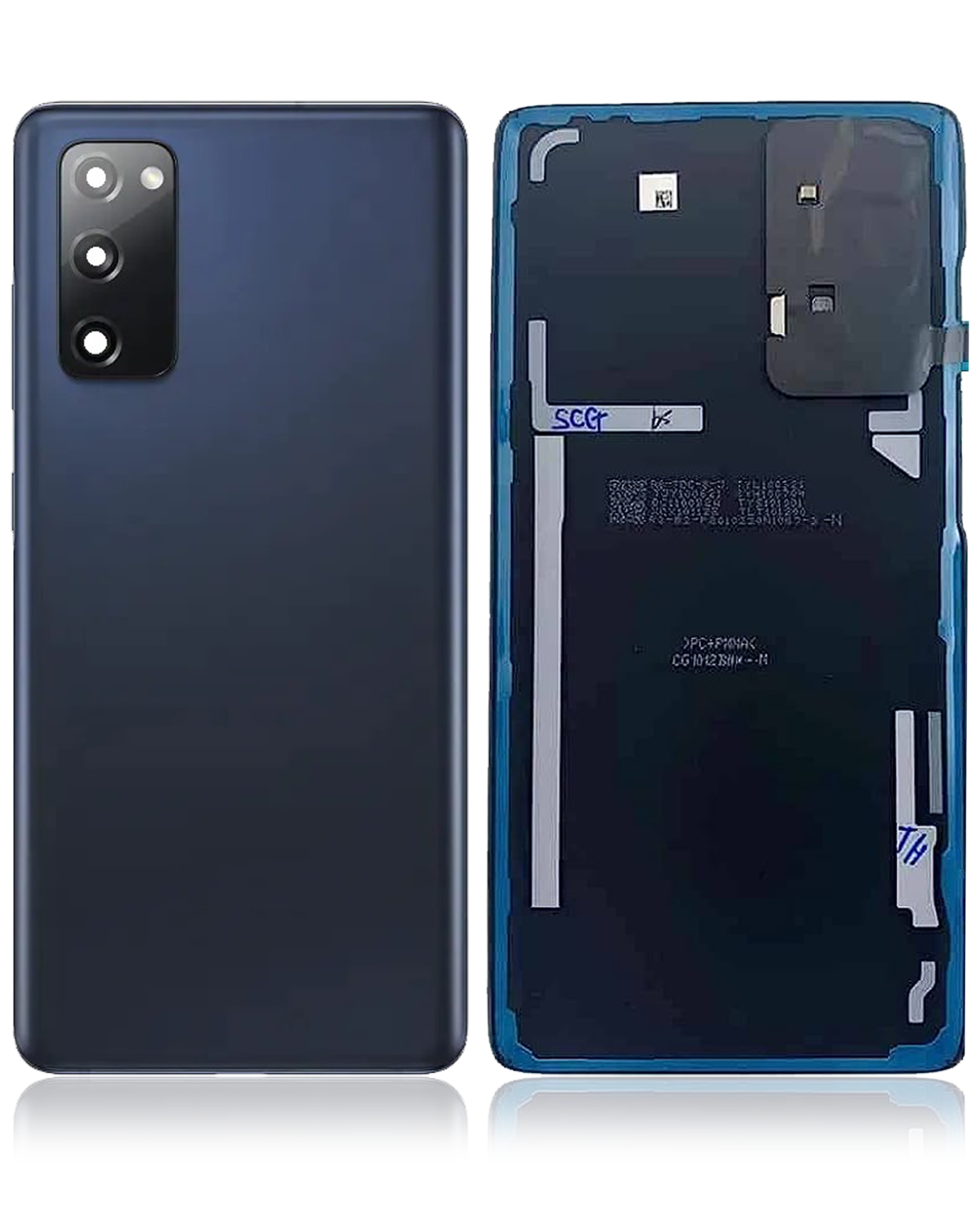 Samsung Galaxy S20 FE İle Uyumlu Arka Kapak Camı Kamera Lensiyle Uyumlu (Servis Paketi) (Bulut Donanması) - Görsel 2