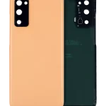 Samsung Galaxy S20 FE İle Uyumlu Arka Kapak Camı Kamera Lensiyle Uyumlu (Servis Paketi) (Bulut Turuncusu)