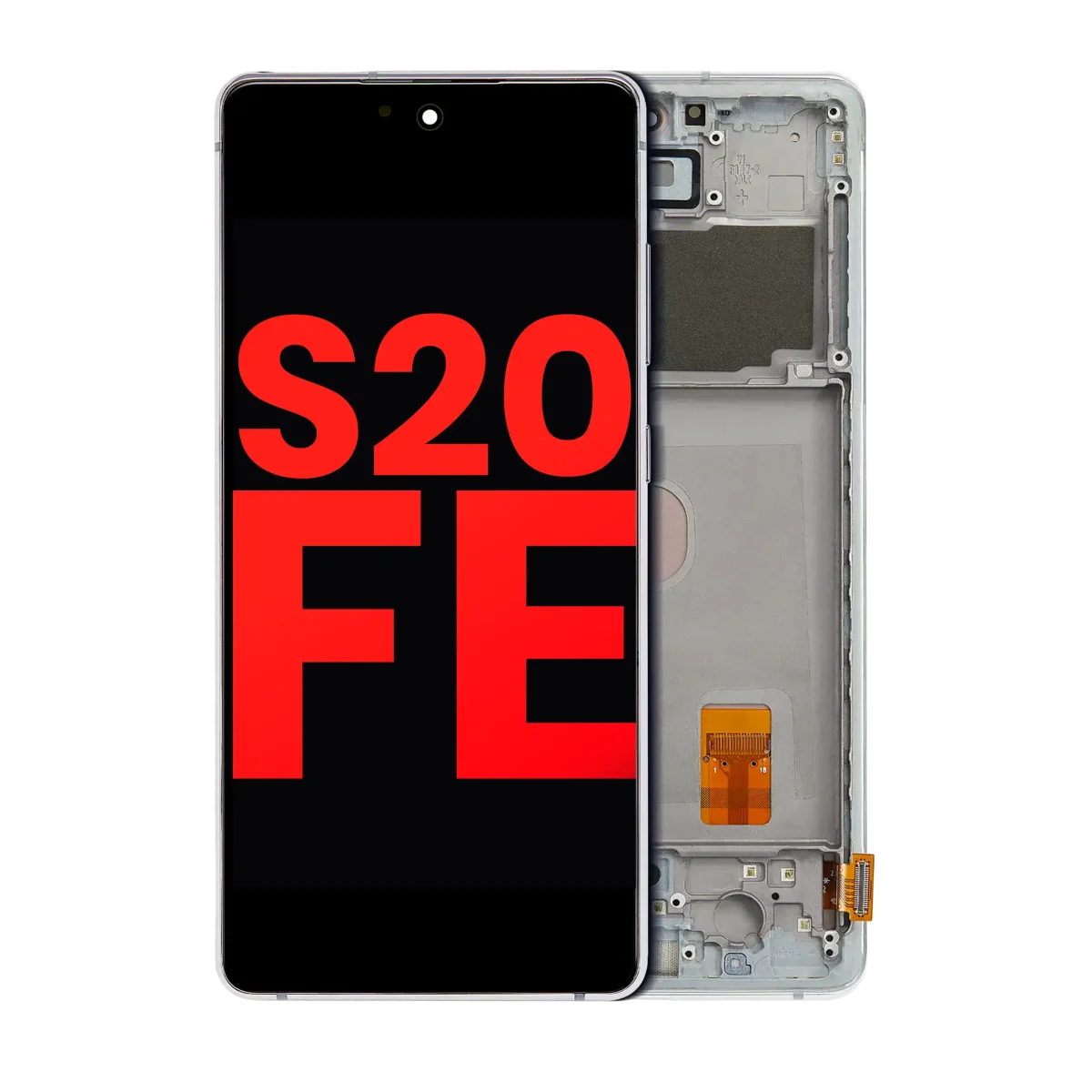 Samsung Galaxy S20 FE İle Uyumlu İçin Çerçeveli ekran 4G 5G (Aftermarket Plus) (Cloud Mint)  Orijinal Ekranı