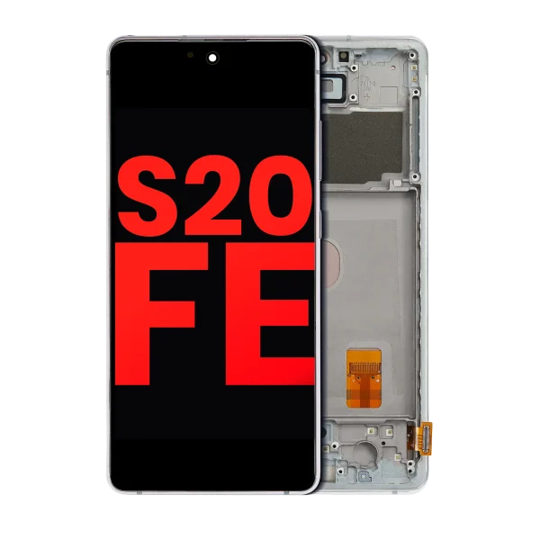 Samsung Galaxy S20 FE İle Uyumlu İçin Çerçeveli ekran 4G 5G (Aftermarket Plus) (Cloud Mint)  Orijinal Ekranı