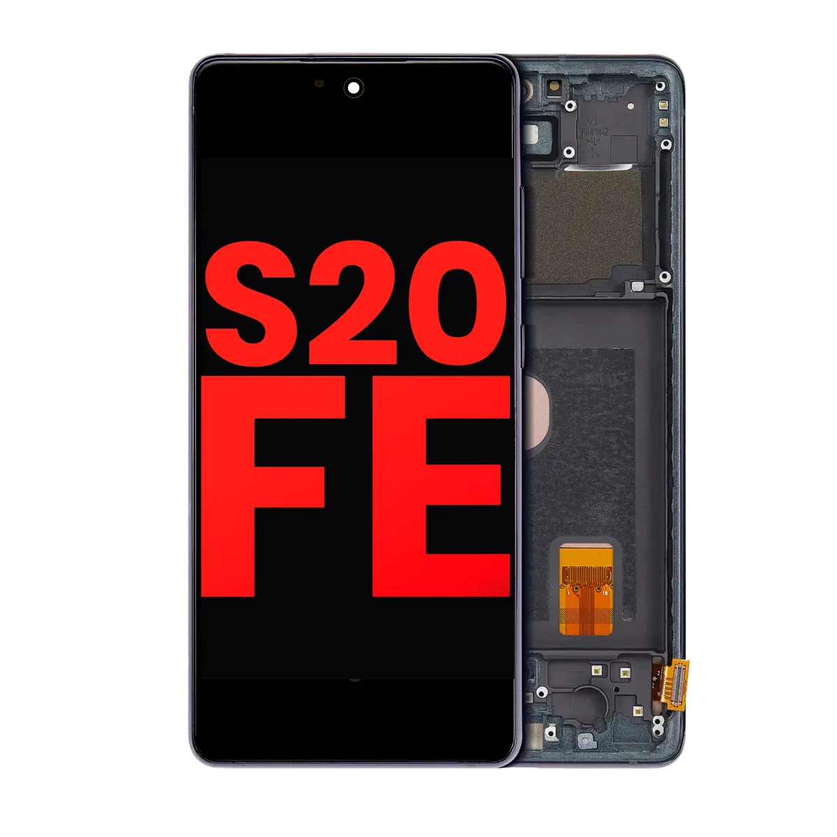 Samsung Galaxy S20 FE İle Uyumlu İçin Çerçeveli ekran 4G 5G (Aftermarket Plus) (Cloud Navy)  Orijinal Ekranı