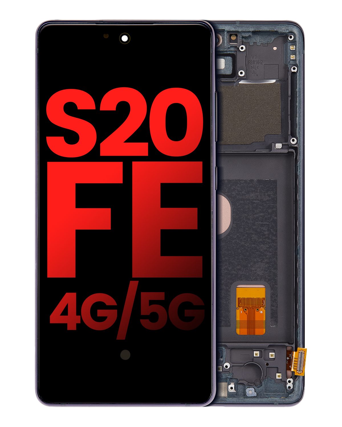 Samsung Galaxy S20 FE İle Uyumlu İçin Çerçeveli ekran 4G 5G (Aftermarket Plus) (Cloud Navy)  Orijinal Ekranı - Görsel 4