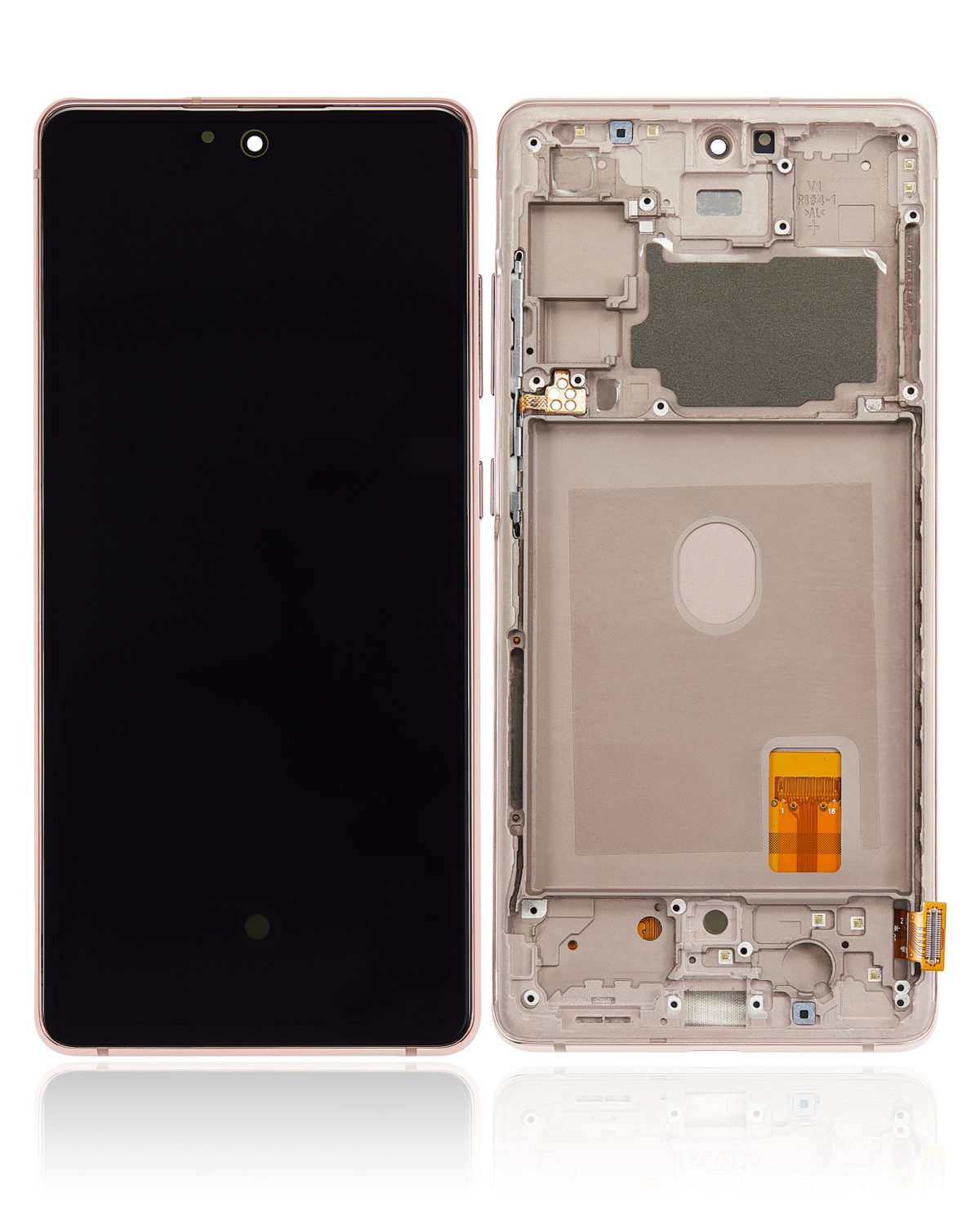 Samsung Galaxy S20 FE İle Uyumlu İçin Çerçeveli ekran 4G 5G (Aftermarket Plus) (Cloud Orange)  Orijinal Ekranı - Görsel 2