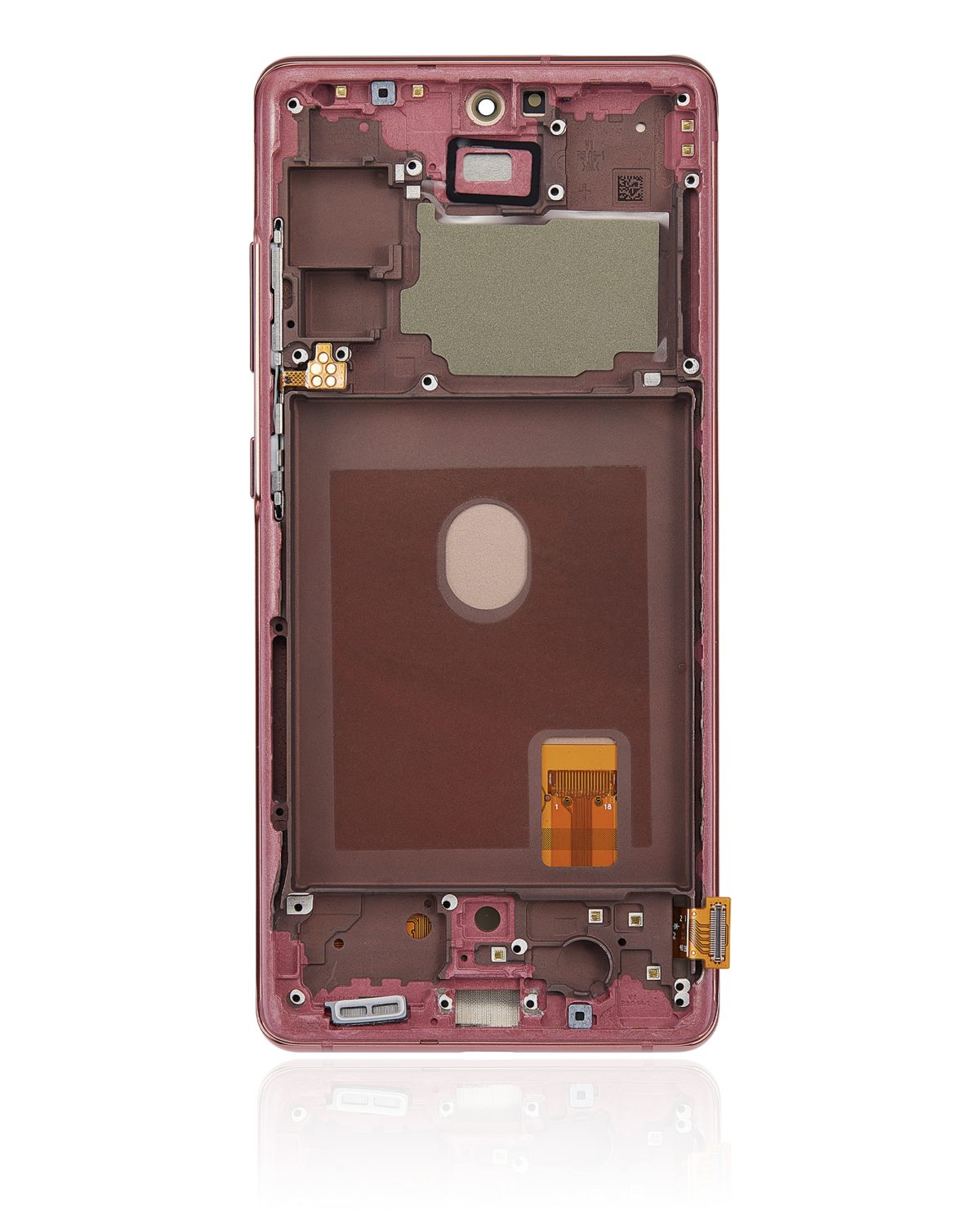 Samsung Galaxy S20 FE İle Uyumlu İçin Çerçeveli ekran 4G 5G (Aftermarket Plus) (Cloud Red)  Orijinal Ekranı - Görsel 5