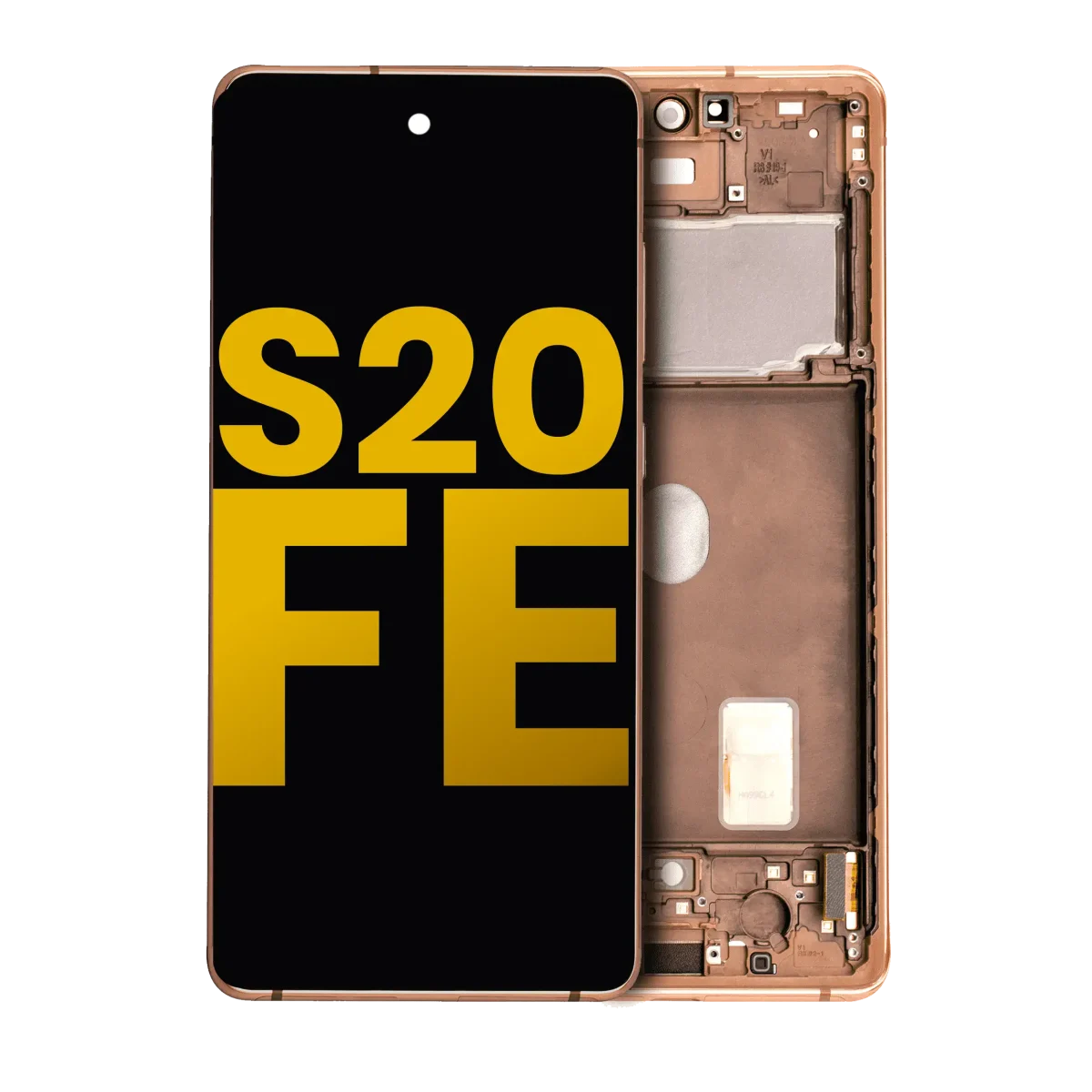 Samsung Galaxy S20 FE İle Uyumlu İçin Çerçeveli ekran 4G 5G Orijinal (Bulut Turuncusu)  Orijinal Ekranı - Görsel 2