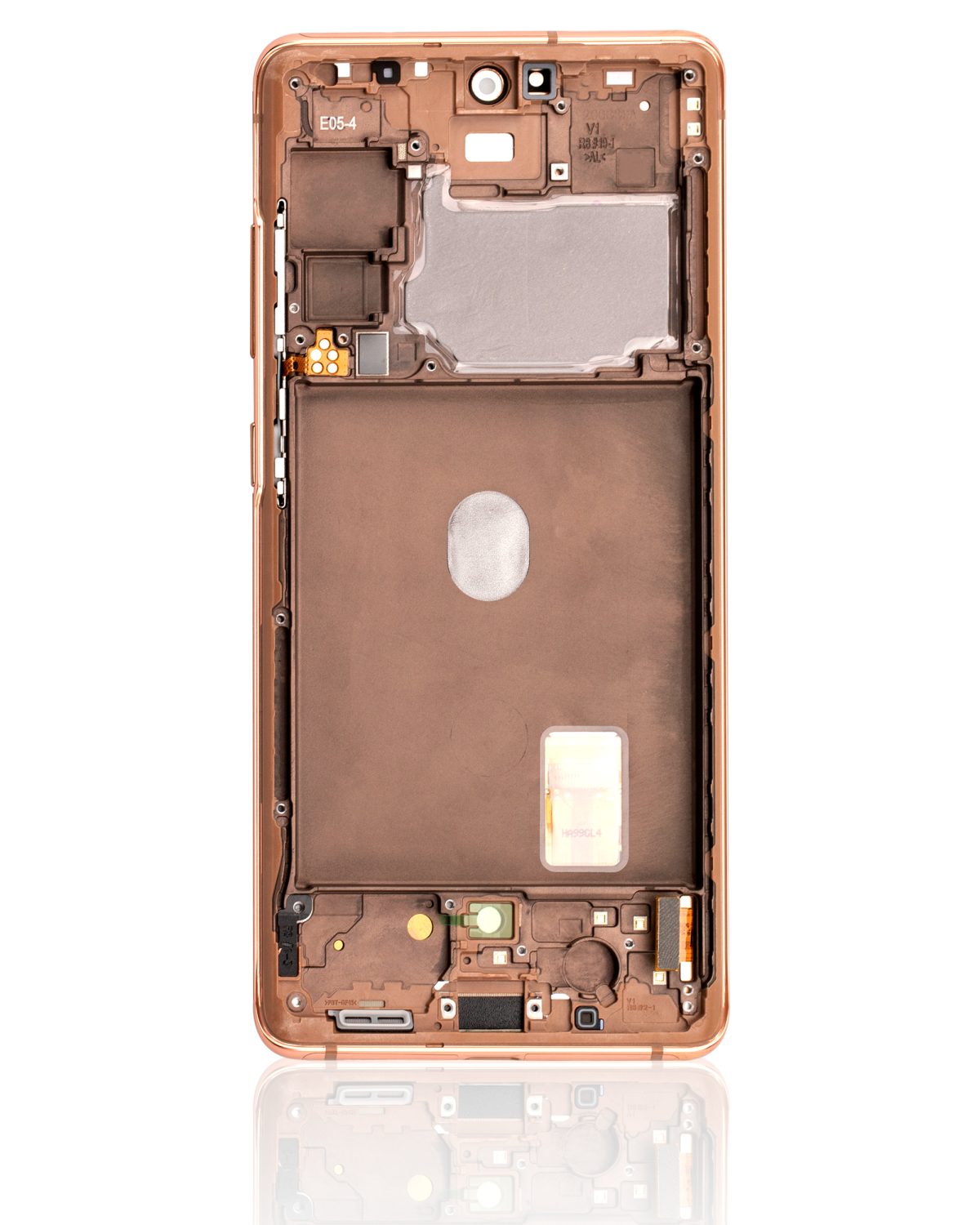 Samsung Galaxy S20 FE İle Uyumlu İçin Çerçeveli ekran 4G 5G Orijinal (Bulut Turuncusu)  Orijinal Ekranı - Görsel 4