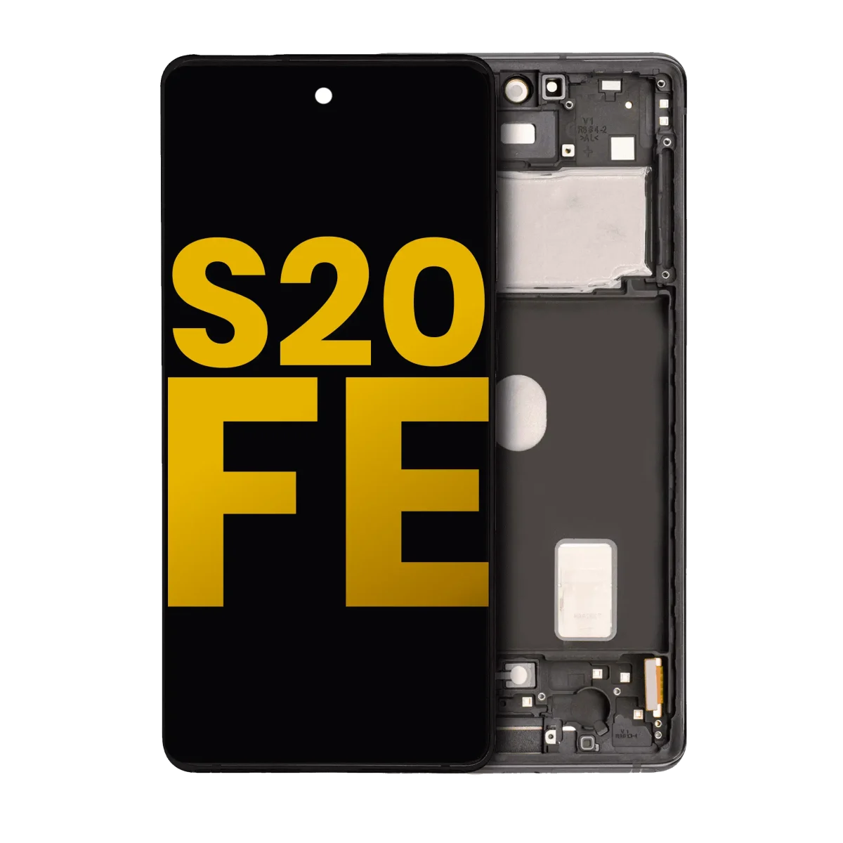 Samsung Galaxy S20 FE İle Uyumlu İçin Çerçeveli ekran 4G 5G Orijinal (Cloud Navy)  Orijinal Ekranı