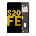 Samsung Galaxy S20 FE İle Uyumlu İçin Çerçeveli ekran 4G 5G Orijinal (Cloud Navy)  Orijinal Ekranı - Görsel 3