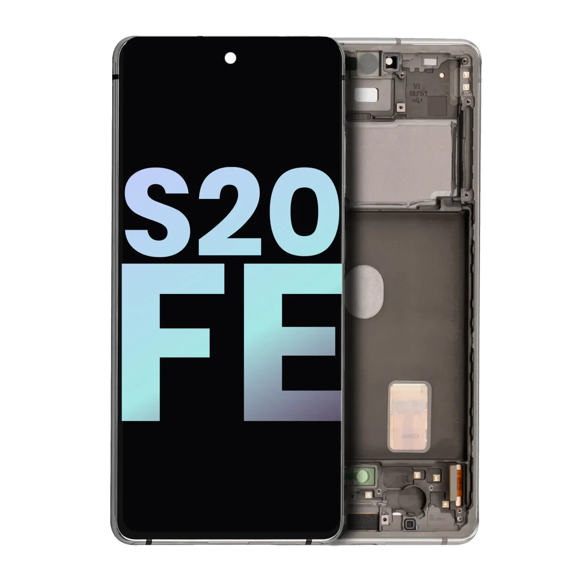 Samsung Galaxy S20 FE İle Uyumlu İçin Çerçeveli ekran 4G 5G (Service Pack) (Bulut Beyazı)  Orijinal Ekranı - Görsel 2
