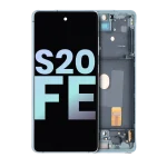 Samsung Galaxy S20 FE İle Uyumlu İçin Çerçeveli ekran 4G 5G (Service Pack) (Cloud Mint)  Orijinal Ekranı - Görsel 2