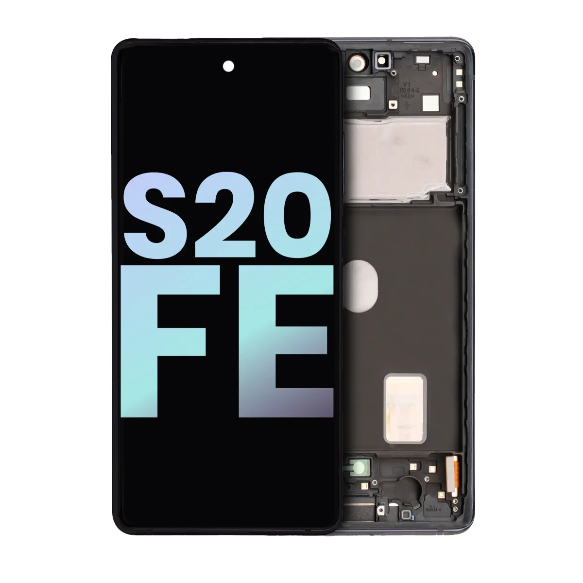 Samsung Galaxy S20 FE İle Uyumlu İçin Çerçeveli ekran 4G 5G (Service Pack) (Cloud Navy)  Orijinal Ekranı - Görsel 2