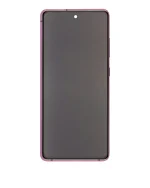 Samsung Galaxy S20 FE İle Uyumlu İçin Çerçeveli ekran 4G 5G (Servis Paketi) (Bulut Lavanta)  Orijinal Ekranı - Görsel 4